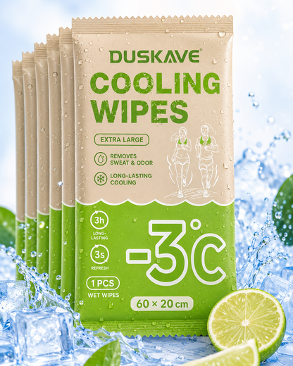Duskave Extra-Large Cooling Wipes – Instant Refreshing Body Towels