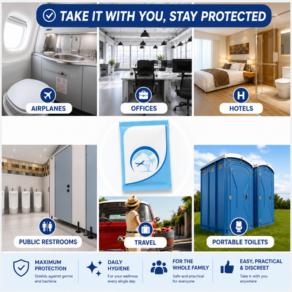 Duskave Disposable Toilet Seat Covers – Waterproof, Individually Wrapped & Travel Ready