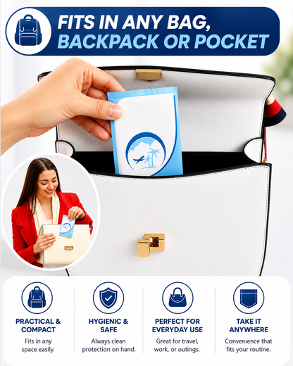 Duskave Disposable Toilet Seat Covers – Waterproof, Individually Wrapped & Travel Ready