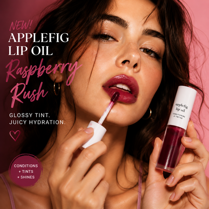 Apple Lip Oil Gloss – Plumping Hydration Lip Gloss, Non-Sticky Glass Shine, Long Lasting Moisturized Lips