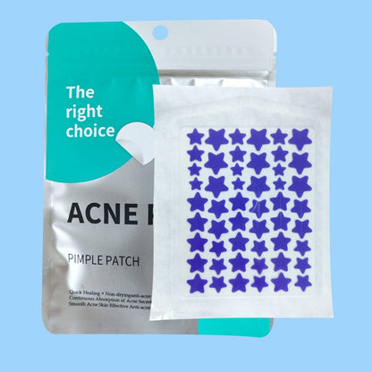 🌟 Duskave™ Colorful Star Pimple Patches – Cute Hydrocolloid Spot Care That Absorbs Gunk & Helps Flatten Breakouts – 40 Count