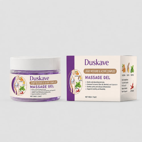 Duskave Joint & Muscle Massage Gel – Turmeric, Menthol & Emu Oil Formula